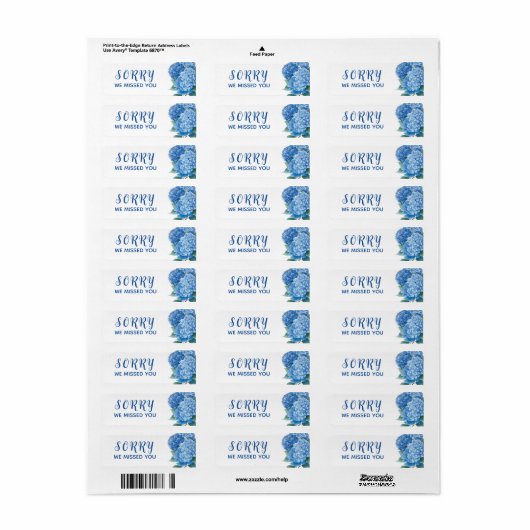 JW Stickers, sorry dat we je gemist hebben, minist Etiket (Full Sheet)