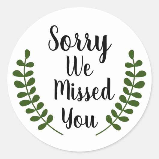 JW stickers Sorry dat we je ministeries hebben gem (Voorkant)