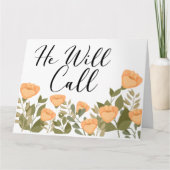  JW Sympathie Hij zal roepen  Kaart (Voorkant)