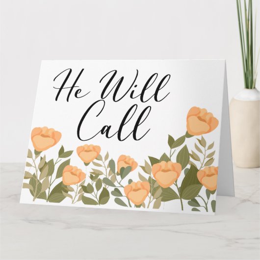  JW Sympathie Hij zal roepen  Kaart (Voorkant)