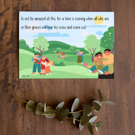  JW Sympathie JW Condoleances Johannes 5:28 Kaart