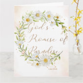 JW Sympathie JW Funeral Luke 23:43 Kaart (Gele Bloem)