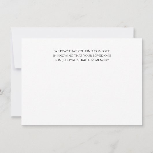 JW Sympathiekaart voor Broeders - Openbaring 21:3, Bedankkaart (Achterkant)