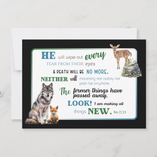 JW Sympathiekaart voor Broeders - Openbaring 21:3, Bedankkaart (Voorkant)