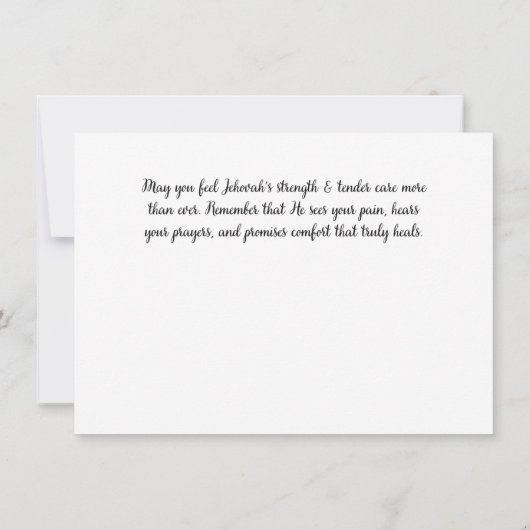 JW Sympathy Card -Berkenbomen -Isa 40:29 (Achterkant)