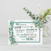 JW Sympathy Card - Revelation 21:3,4 Bedankkaart (Staand voorkant)