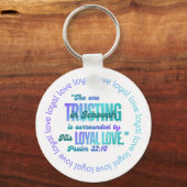 JW "The one Trusting in Jehovah" Ps. 32:10 Sleutelhanger (Achterkant)