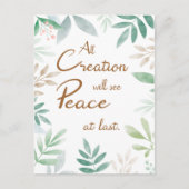 JW-Verdrag van 2022 - Eindelijk vrede Briefkaart (Voorkant)