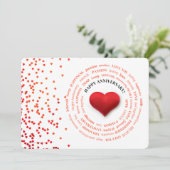 JW Wedding Jubileum Kaart (Staand voorkant)