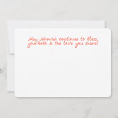 JW Wedding Jubileum Kaart (Achterkant)