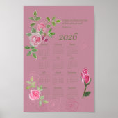 JW year text calendar customizable Poster (Voorkant)