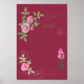 JW year text calendar customizable Poster (Voorkant)