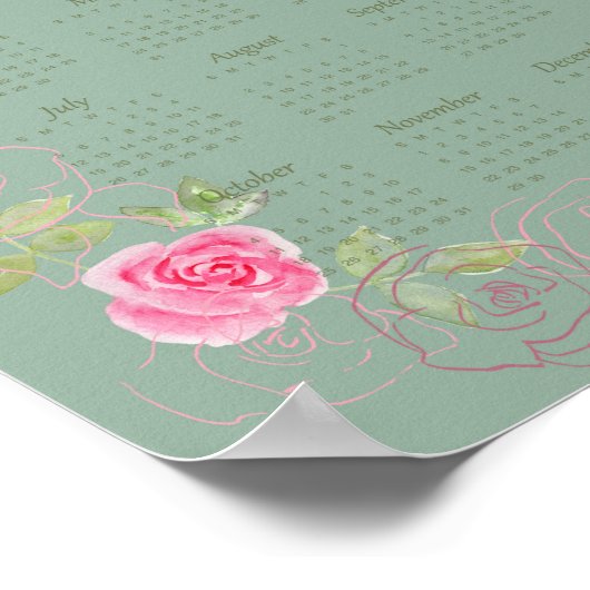 JW year text calendar customizable Poster (Hoek)