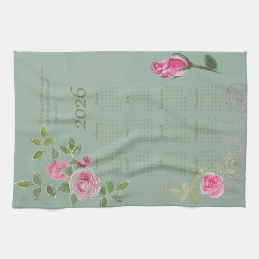 JW year text customize with calendar  Theedoek (Horizontaal)