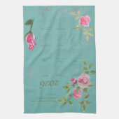 JW year text customize with calendar  Theedoek (Verticaal)