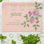 JW year text customize with calendar Theedoek (Gevouwen)