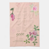 JW year text customize with calendar Theedoek (Verticaal)