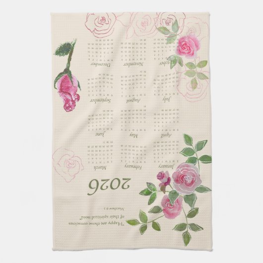 JW year text Matthew 5:3 calendar customize Theedoek (Verticaal)