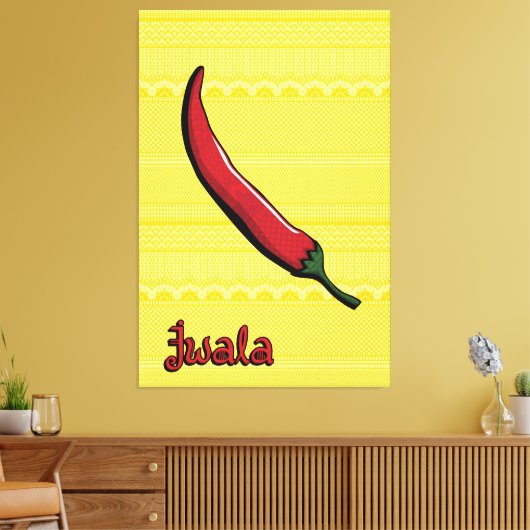 Jwala Chili Pepper Canvas Kunst (Insitu (Woonkamer))