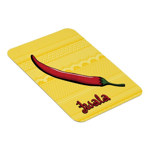 Jwala Chili Pepper Flexible Magnet Magneet (Rechterzijde)
