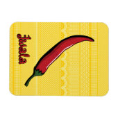 Jwala Chili Pepper Flexible Magnet Magneet (Horizontaal)
