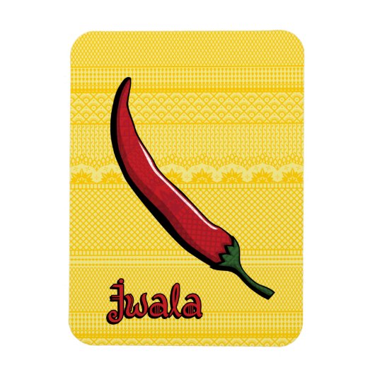 Jwala Chili Pepper Flexible Magnet Magneet (Verticaal)