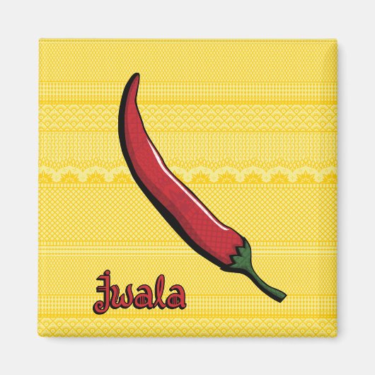 Jwala Chili Pepper Magnet (Voorkant)