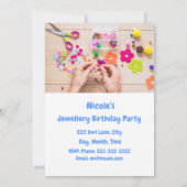 Jwelry Craft Birthday - uitnodiging (Achterkant)