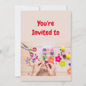 Jwelry Craft Birthday - uitnodiging (Voorkant)