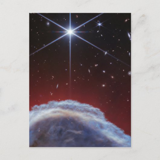 JWST Afbeelding van de Paardenkopnevel Briefkaart (Voorkant)