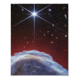 JWST Afbeelding van de Paardenkopnevel Foto Afdruk