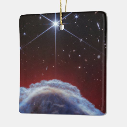 JWST Afbeelding van de Paardenkopnevel Keramisch Ornament (Links)