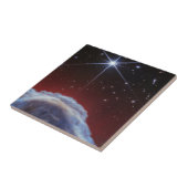 JWST Afbeelding van de Paardenkopnevel Tegeltje (Zijkant)
