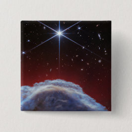 JWST Afbeelding van de Paardenkopnevel Vierkante Button 5,1 Cm