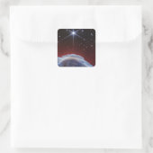 JWST Afbeelding van de Paardenkopnevel Vierkante Sticker (Tas)