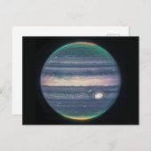 JWST-Afbeelding van Planet Jupiter in Infrarood Br Briefkaart (Voorkant / Achterkant)