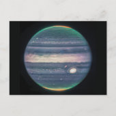 JWST-Afbeelding van Planet Jupiter in Infrarood Br Briefkaart (Voorkant)