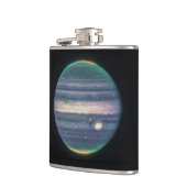 JWST-Afbeelding van Planet Jupiter in Infrarood Heupfles (Links)