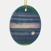 JWST-Afbeelding van Planet Jupiter in Infrarood Keramisch Ornament (Rechts)
