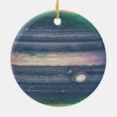 JWST-Afbeelding van Planet Jupiter in Infrarood Keramisch Ornament (Achterkant)
