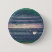 JWST-Afbeelding van Planet Jupiter in Infrarood Ronde Button 5,7 Cm (Voorkant)
