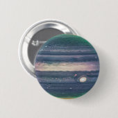 JWST-Afbeelding van Planet Jupiter in Infrarood Ronde Button 5,7 Cm (Voorkant /achterkant)