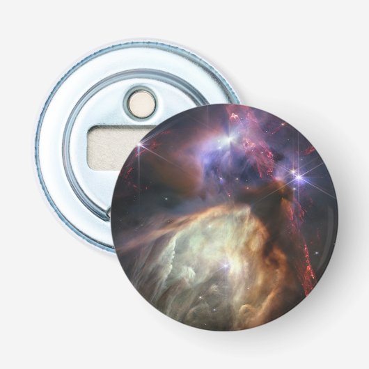 JWST Afbeelding van Rho Ophiuchi Stars Button Flesopener (Voorkant)