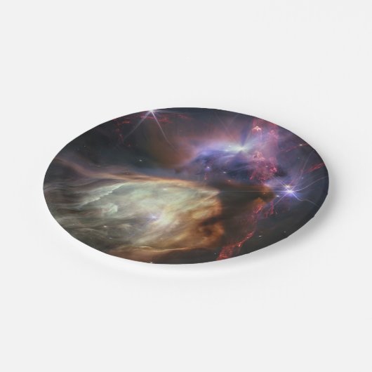 JWST Afbeelding van Rho Ophiuchi Stars Papieren Bordje (Gekanteld)