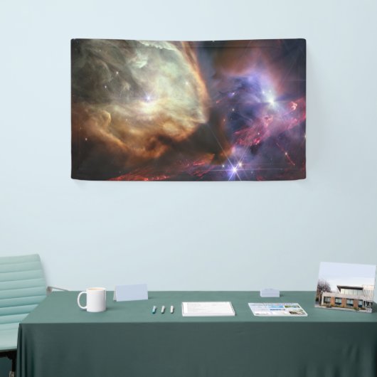 JWST Afbeelding van Rho Ophiuchi Stars Spandoek (Beurs)