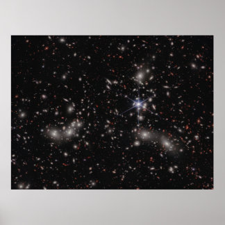 JWST-foto van Pandora's Cluster (NIRCam Afbeelding Poster