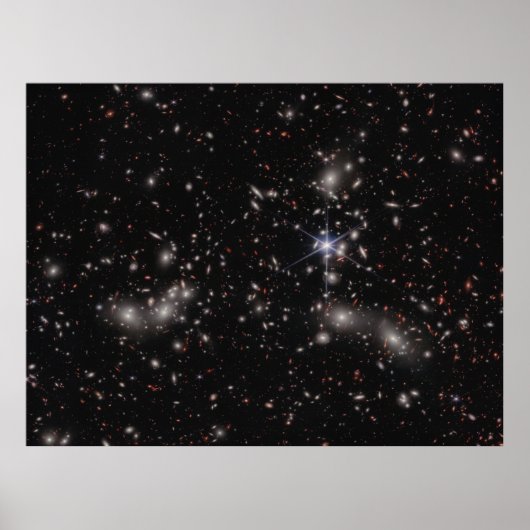 JWST-foto van Pandora's Cluster (NIRCam Afbeelding Poster (Voorkant)