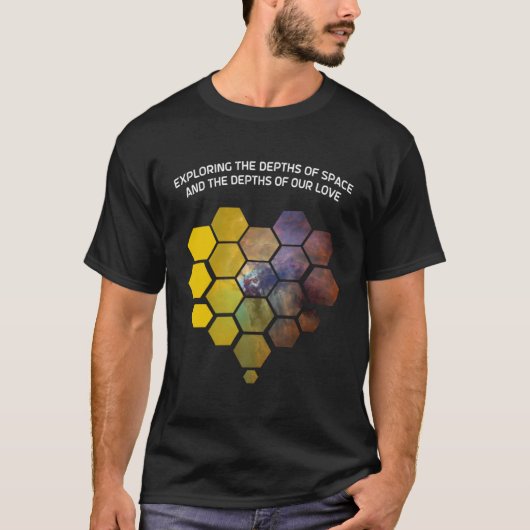 JWST Heart Shaped Mirrors Valentijn s Day Romantis T-shirt (Voorkant)