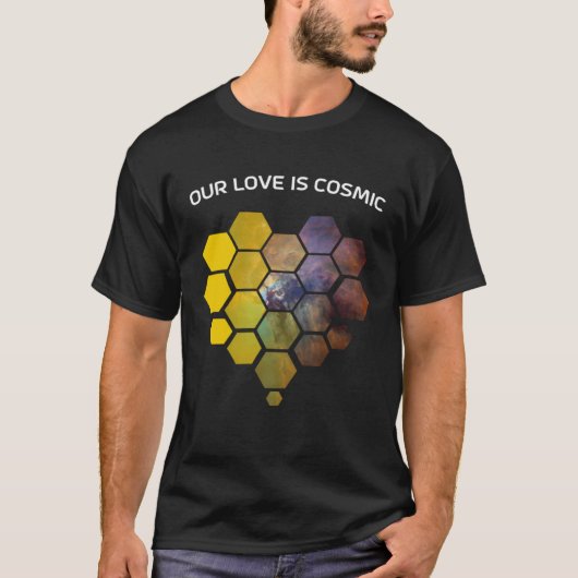 JWST Heart Shaped Mirrors Valentine s Day Romantic T-shirt (Voorkant)