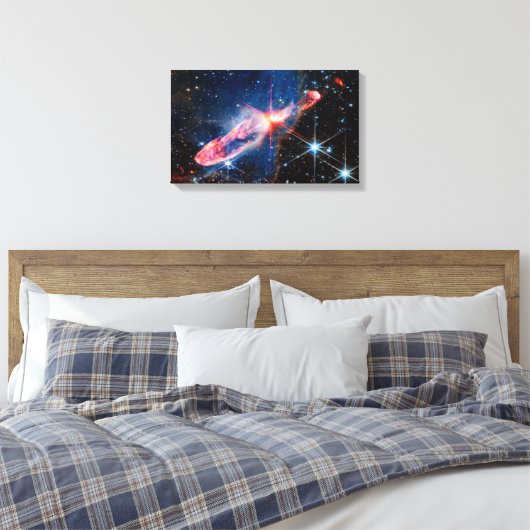 JWST Herbig-Haro 46/47 actief vormende sterren Canvas Afdruk (Insitu (Slaapkamer))